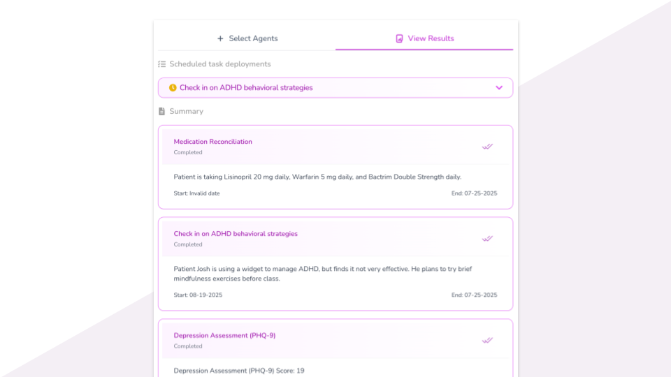 Structured Clinical Summary
